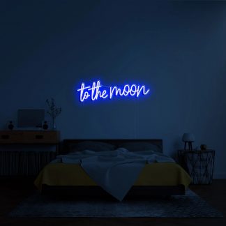 'To the moon' LED Neon Sign - neonaffair