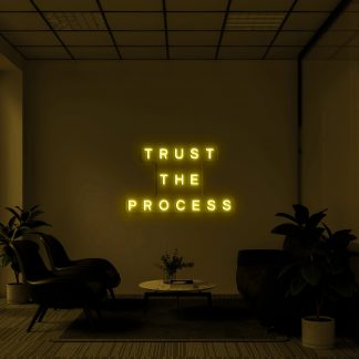 'Trust the process' Neon Sign - neonaffair