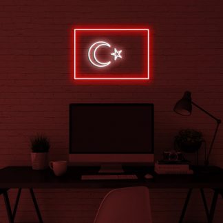 'Turkey Flag' LED Neon Sign - neonaffair