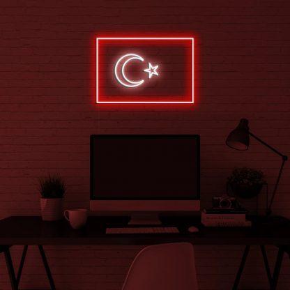 'Turkey Flag' LED Neon Sign - neonaffair