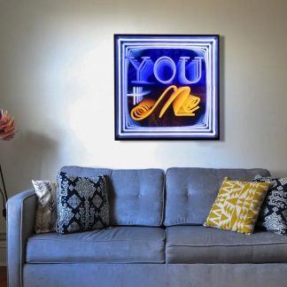 You Me 3D Infinity LED Neon Sign - neonaffair