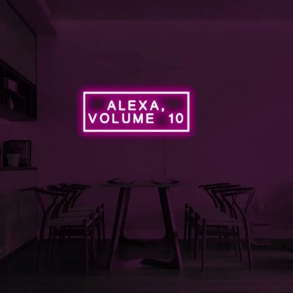 'ALEXA, VOLUME 10' LED Neon Sign - neonaffair