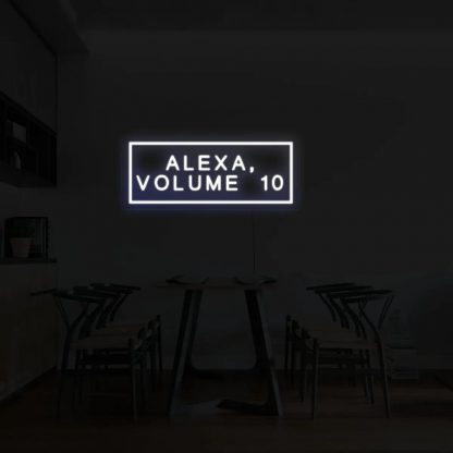 'ALEXA, VOLUME 10' LED Neon Sign - neonaffair