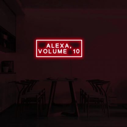 'ALEXA, VOLUME 10' LED Neon Sign - neonaffair