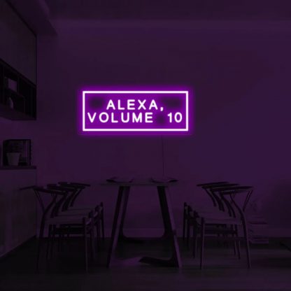 'ALEXA, VOLUME 10' LED Neon Sign - neonaffair