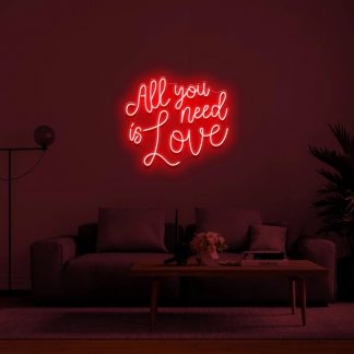 'All you need is love' LED Neon Sign - neonaffair