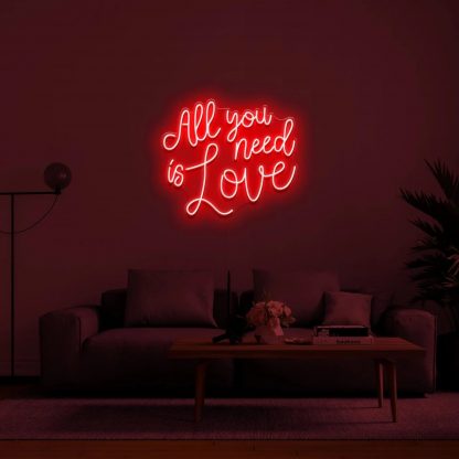 'All you need is love' LED Neon Sign - neonaffair