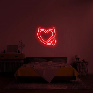 'Bad Heart' LED Neon Sign - neonaffair