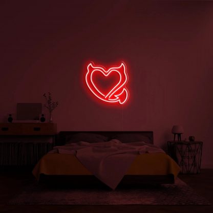 'Bad Heart' LED Neon Sign - neonaffair