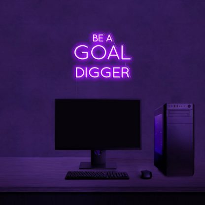 'Be a goal digger' Neon Sign - neonaffair