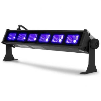 BEAMZ BUV63 LED BAR 6X3W UV - neonaffair