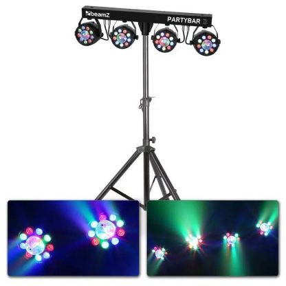 BEAMZ PARTYBAR3 4PAR 9X1W RGB MAGIC BALL - neonaffair