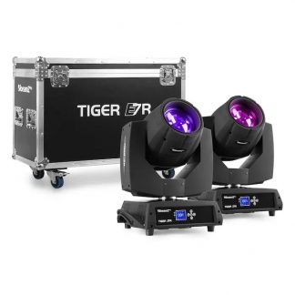 BEAMZ PROFESSIONAL 2X TIGER E 7R MKIII MOVINGHEAD I FLIGHTCASE - neonaffair