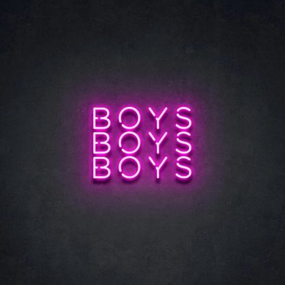 'BOYS BOYS BOYS' Neon Sign - neonaffair