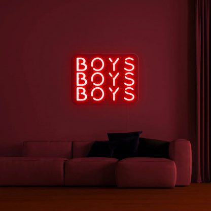 'BOYS BOYS BOYS' Neon Sign - neonaffair