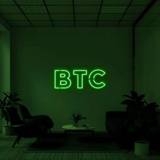 'BTC' LED Neon Sign - neonaffair