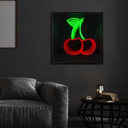 Cherry 3D Infinity LED Neon Sign - neonaffair