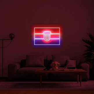 'Croatia Flag' LED Neon Sign - neonaffair