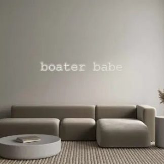 Custom Neon: boater babe - neonaffair