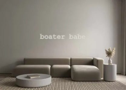 Custom Neon: boater babe - neonaffair