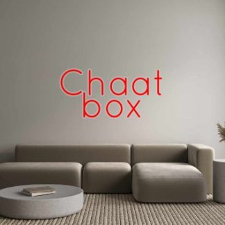 Custom Neon: Chaat box - neonaffair