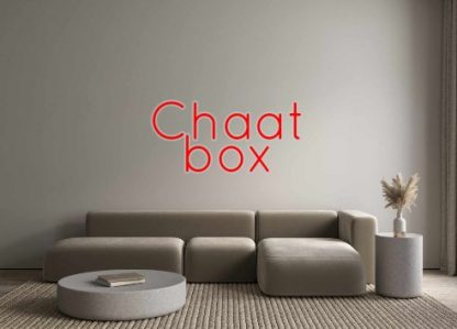 Custom Neon: Chaat box - neonaffair