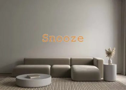 Custom Neon: Snooze - neonaffair