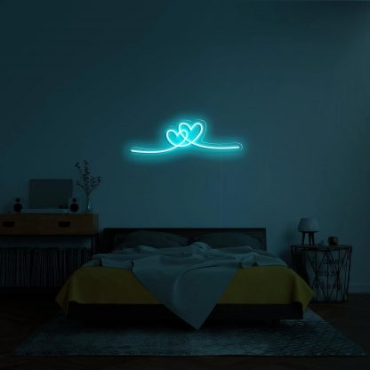 'Double Heart' LED Neon Sign - neonaffair