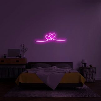 'Double Heart' LED Neon Sign - neonaffair