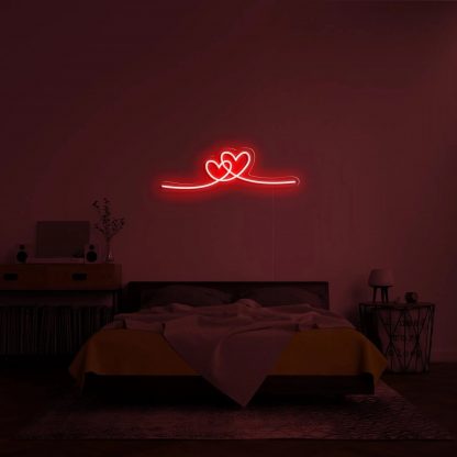 'Double Heart' LED Neon Sign - neonaffair