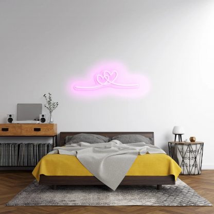 'Double Heart' LED Neon Sign - neonaffair