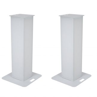 EUROLITE 2x Stage Stand 100cm incl. Cover and Bag, white - neonaffair