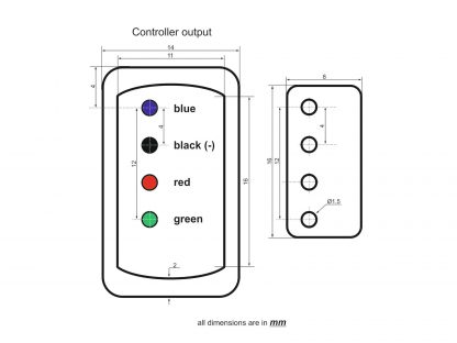 EUROLITE Controller PRO with DMX for LED Neon Flex 230V Slim RGB - neonaffair