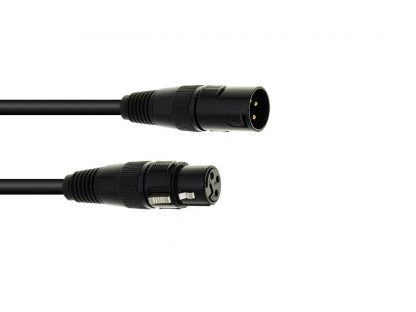 EUROLITE DMX cable XLR 3pin 3m bk - neonaffair