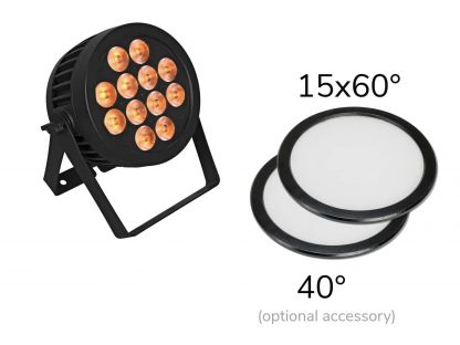 EUROLITE LED IP PAR 12x8W QCL Spot - neonaffair