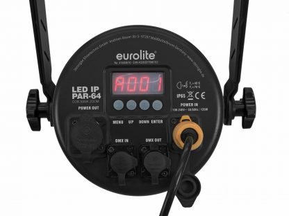 EUROLITE LED IP PAR-64 COB 3000K 100W Zoom bk - neonaffair