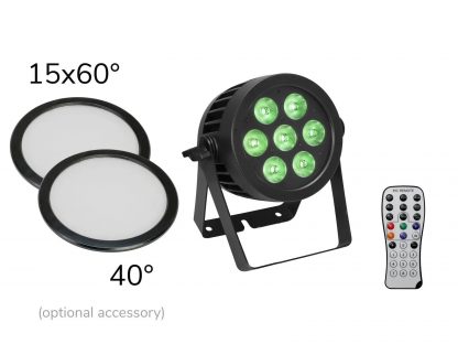 EUROLITE LED IP PAR 7x8W QCL spot - neonaffair