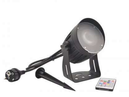 EUROLITE LED Outdoor Spot 15W RGBW with Stake - neonaffair