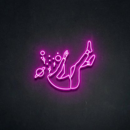 'Falling into Space' Neon Sign - neonaffair