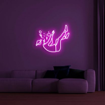 'Falling into Space' Neon Sign - neonaffair