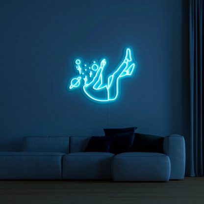 'Falling into Space' Neon Sign - neonaffair