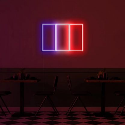 'France Flag' LED Neon Sign - neonaffair