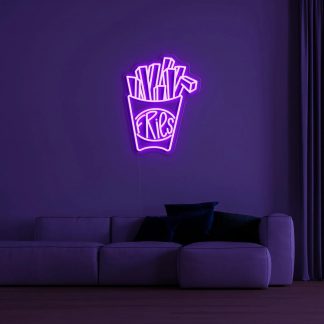 'Fries' LED Neon Sign - neonaffair