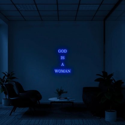 'God is a woman' LED Neon Sign - neonaffair