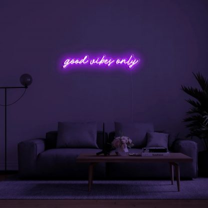 'Good Vibes Only' LED Neon Sign - neonaffair