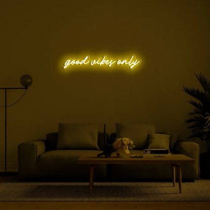 'Good Vibes Only' LED Neon Sign - neonaffair