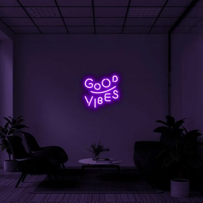 'Good Vibes' v2 Neon Sign - neonaffair