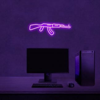 'Gun' LED Neon Sign - neonaffair