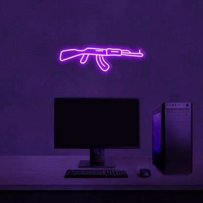 'Gun' LED Neon Sign - neonaffair