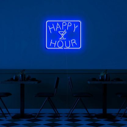 'Happy Hour' Neon Sign - neonaffair